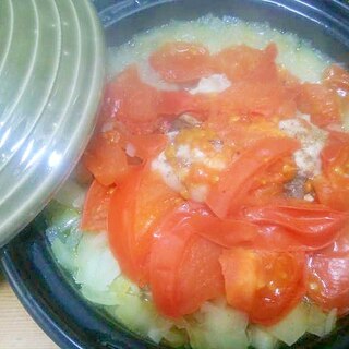 タジン鍋/鶏手羽元玉葱トマト